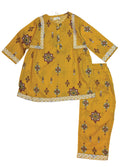 YELLOW EMBROIDERED SUIT